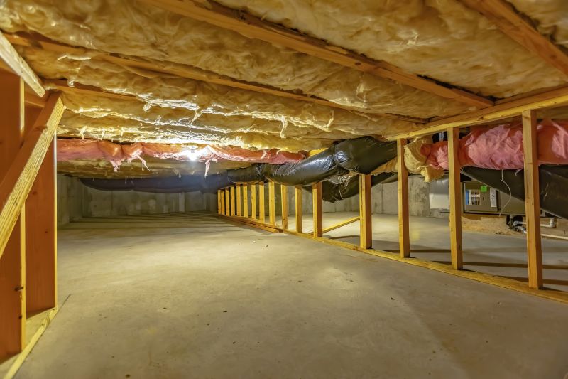 Encapsulated Crawlspace with Moisture Barrier